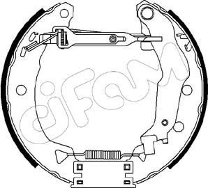 Cifam 151-030 - Комплект тормозных колодок, барабанные autospares.lv