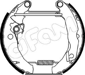 Cifam 151-038 - Комплект тормозных колодок, барабанные autospares.lv