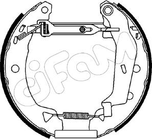 Cifam 151-029 - Комплект тормозных колодок, барабанные autospares.lv