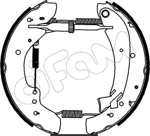 Cifam 151-073 - Комплект тормозных колодок, барабанные autospares.lv