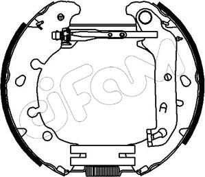 Cifam 151-153 - Комплект тормозных колодок, барабанные autospares.lv