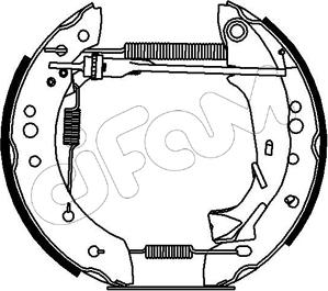 Cifam 151-164 - Комплект тормозных колодок, барабанные autospares.lv