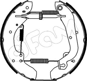 Cifam 151-103 - Комплект тормозных колодок, барабанные autospares.lv