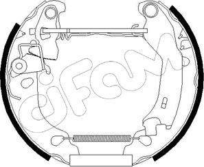 Cifam 151-181 - Комплект тормозных колодок, барабанные autospares.lv