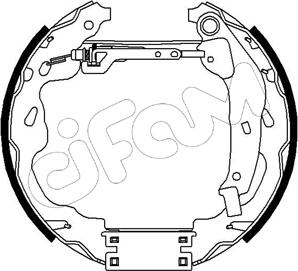 Cifam 151-182 - Комплект тормозных колодок, барабанные autospares.lv