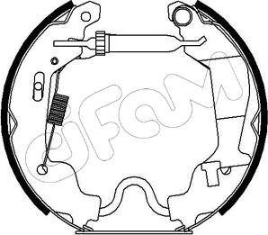 Cifam 151-187 - Комплект тормозных колодок, барабанные autospares.lv