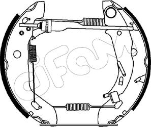 Cifam 151-171 - Комплект тормозных колодок, барабанные autospares.lv