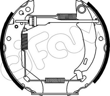 Cifam 151-395 - Комплект тормозных колодок, барабанные autospares.lv