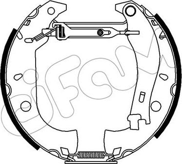 Cifam 151-396 - Комплект тормозных колодок, барабанные autospares.lv