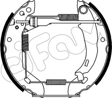 Cifam 151-392 - Комплект тормозных колодок, барабанные autospares.lv