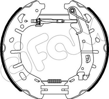 Cifam 151-354 - Комплект тормозных колодок, барабанные autospares.lv