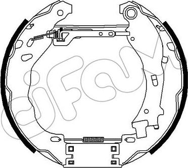 Cifam 151-361 - Комплект тормозных колодок, барабанные autospares.lv