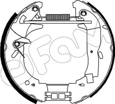 Cifam 151-305 - Комплект тормозных колодок, барабанные autospares.lv