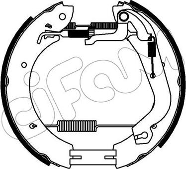 Cifam 151-335 - Комплект тормозных колодок, барабанные autospares.lv