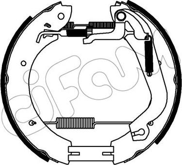 Cifam 151-337 - Комплект тормозных колодок, барабанные autospares.lv