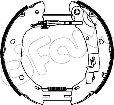 Cifam 151-321 - Комплект тормозных колодок, барабанные autospares.lv