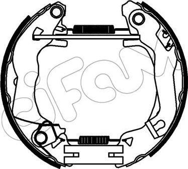 Cifam 151-324 - Комплект тормозных колодок, барабанные autospares.lv