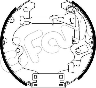 Cifam 151-294 - Комплект тормозных колодок, барабанные autospares.lv