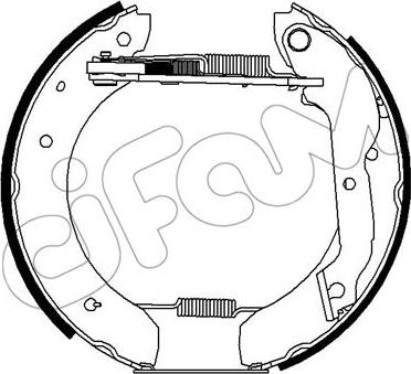 Cifam 151-246 - Комплект тормозных колодок, барабанные autospares.lv