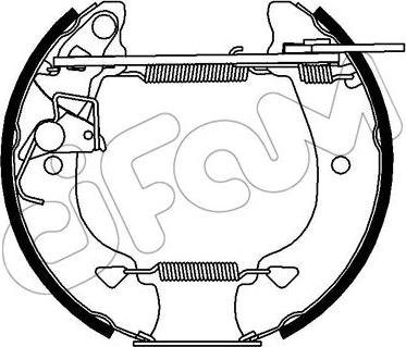 Cifam 151-251 - Комплект тормозных колодок, барабанные autospares.lv