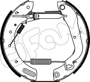 Cifam 151-255 - Комплект тормозных колодок, барабанные autospares.lv