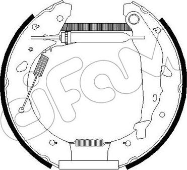 Cifam 151-257 - Комплект тормозных колодок, барабанные autospares.lv