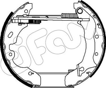 Cifam 151-262 - Комплект тормозных колодок, барабанные autospares.lv