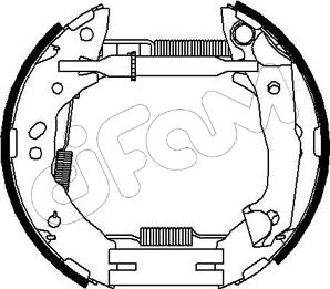 Cifam 151-209 - Комплект тормозных колодок, барабанные autospares.lv