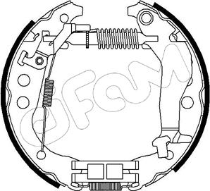 Cifam 151-203 - Комплект тормозных колодок, барабанные autospares.lv