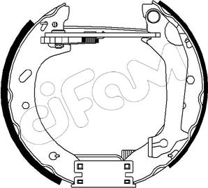 Cifam 151-202 - Комплект тормозных колодок, барабанные autospares.lv