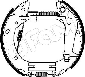 Cifam 151-215 - Комплект тормозных колодок, барабанные autospares.lv