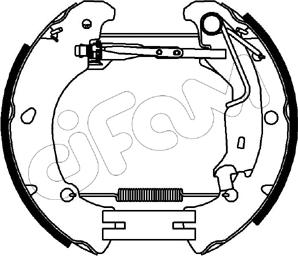 Cifam 151-218 - Комплект тормозных колодок, барабанные autospares.lv