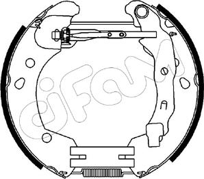 Cifam 151-231 - Комплект тормозных колодок, барабанные autospares.lv