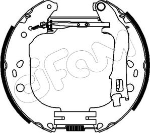 Cifam 151-226 - Комплект тормозных колодок, барабанные autospares.lv