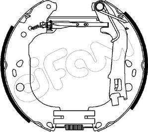 Cifam 151-227 - Комплект тормозных колодок, барабанные autospares.lv