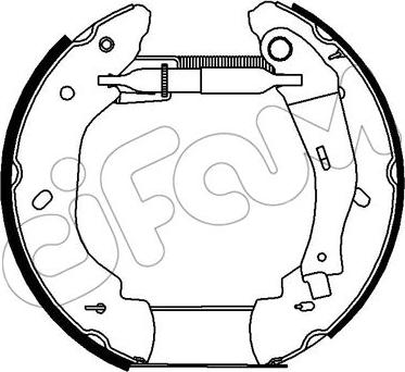 Cifam 151-272 - Комплект тормозных колодок, барабанные autospares.lv