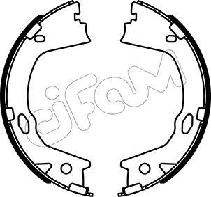 Cifam 153-499 - Комплект тормозов, ручник, парковка autospares.lv