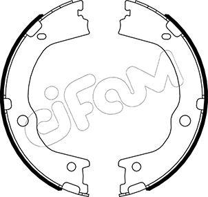 Cifam 153-498 - Комплект тормозов, ручник, парковка autospares.lv