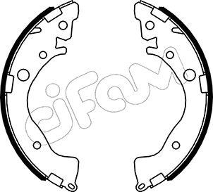 Cifam 153-493 - Комплект тормозных колодок, барабанные autospares.lv