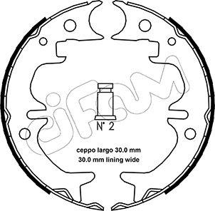 Cifam 153-444 - Комплект тормозов, ручник, парковка autospares.lv