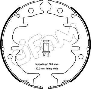 Cifam 153-442 - Комплект тормозов, ручник, парковка autospares.lv