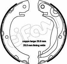 Cifam 153-453 - Комплект тормозов, ручник, парковка autospares.lv