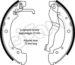 Cifam 153-469 - Комплект тормозных колодок, барабанные autospares.lv