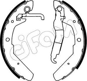 Cifam 153-464 - Комплект тормозных колодок, барабанные autospares.lv