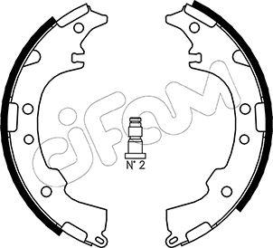 Cifam 153-434 - Комплект тормозных колодок, барабанные autospares.lv