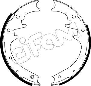 Cifam 153-561 - Комплект тормозных колодок, барабанные autospares.lv