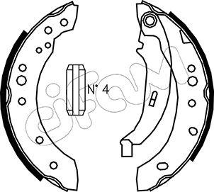 Cifam 153-513 - Комплект тормозных колодок, барабанные autospares.lv