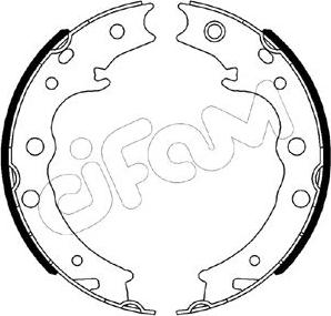 Cifam 153-539 - Комплект тормозов, ручник, парковка autospares.lv