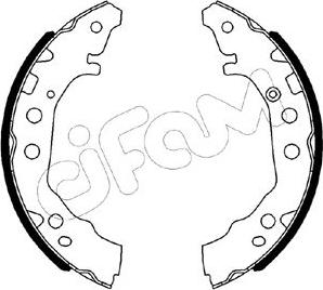 Cifam 153-526 - Комплект тормозных колодок, барабанные autospares.lv