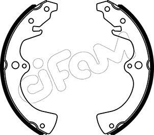 Cifam 153-577 - Комплект тормозных колодок, барабанные autospares.lv